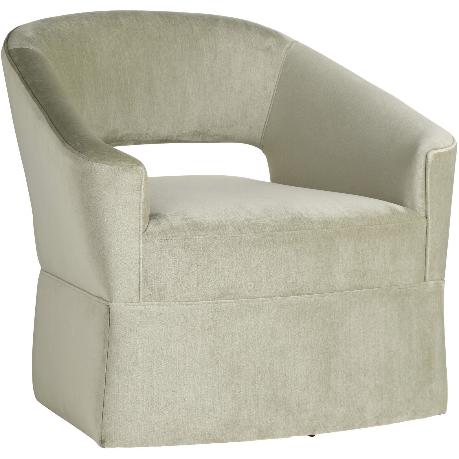 Lana Sage and Blackened Iron Lounge Chair