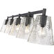 Analia 5 Light 45.75 inch Matte Black Vanity Wall Light