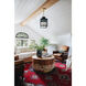 Leigh 4 Light 16 inch Aged Brass and Navy Pendant Ceiling Light 