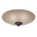 Charlotte 3 Light Fluorescent Maiden Bronze Fan Light Kits