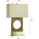 Chickerell 30 inch 100 watt Brushed Brown and Antique Brass Table Lamp Portable Light