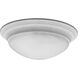 Alabaster Glass 2 Light 14 inch White Flush Mount Ceiling Light