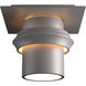Twilight 1 Light 6 inch Coastal Burnished Steel Outdoor Semi-Flush, Small