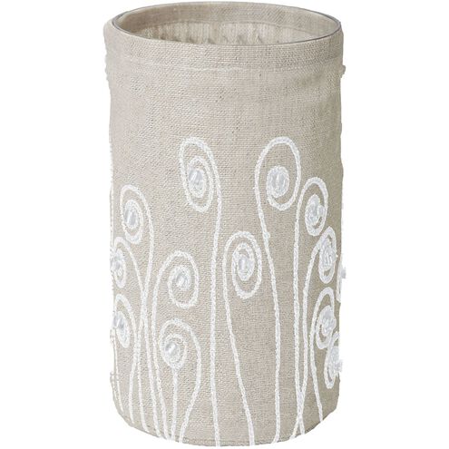 Linen Fiddlehead 4 inch Candleholder