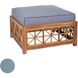 Guild Master 32 X 32 inch Sea Green Outdoor Cushion, Square Ottoman Cushion