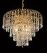 Falls 6 Light 21 inch Gold Dining Chandelier Ceiling Light in Royal Cut