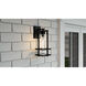 Damien 1 Light 15 inch Earth Black Outdoor Wall Lantern