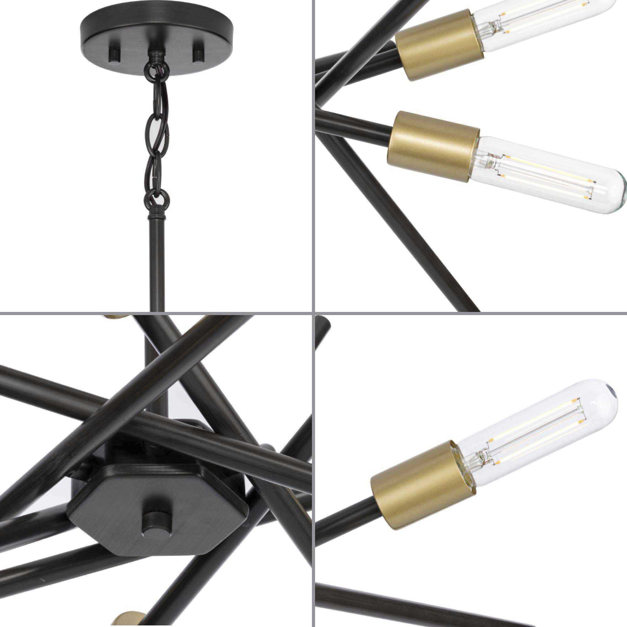 Astra 6 Light 23 inch Antique Bronze Chandelier Ceiling Light, Design Series