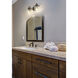 Kinsley 2 Light 14.5 inch Matte Black Vanity Wall Light
