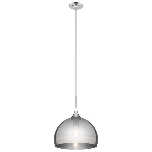 Tabot 1 Light 15 inch Chrome Pendant Ceiling Light