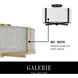 Galerie Axis 4 Light 25.5 inch Black Indoor Semi-Flush Mount Ceiling Light