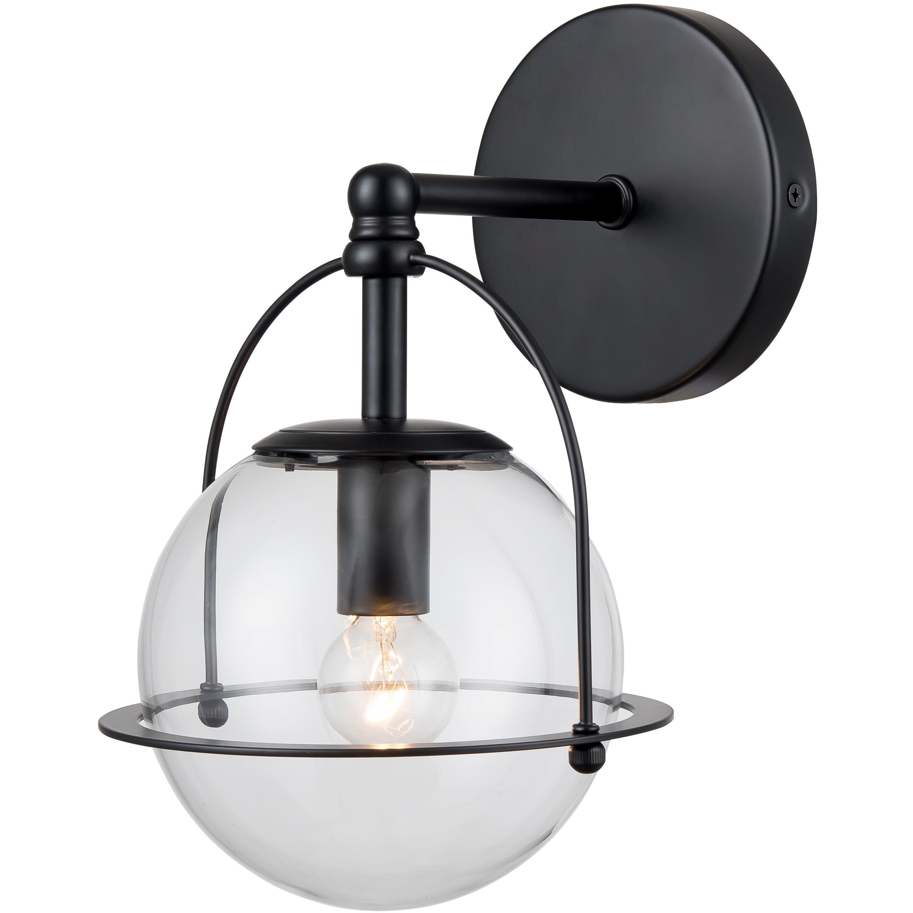 Langford 1 Light 8 inch Matte Black Vanity Light Wall Light