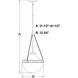 Lincoln 1 Light 12.75 inch Muted Brass Pendant Ceiling Light