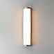 Halfpipe LED 26 inch Brushed Aluminum Outdoor Wall Mount