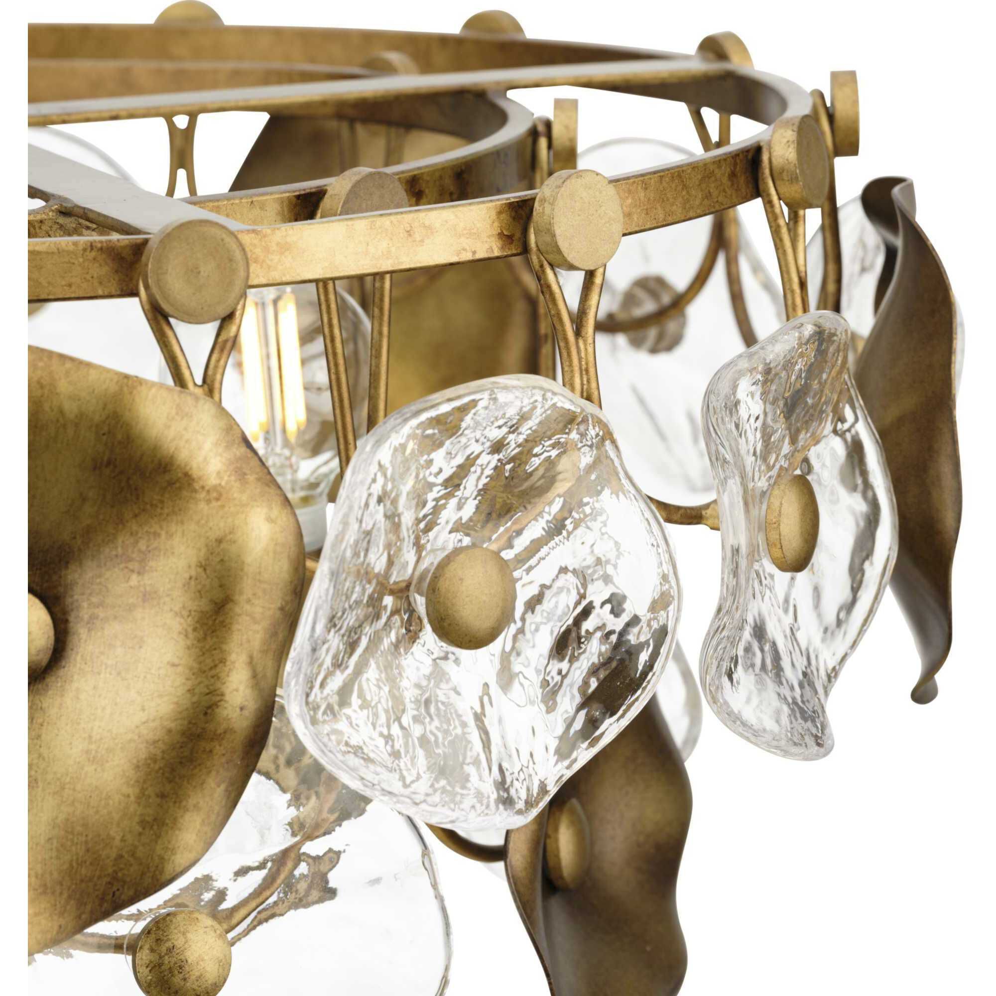 Loretta 3 Light 18 inch Gold Ombre Pendant Ceiling Light, Design Series