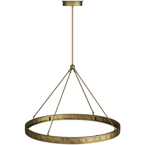 Empire 1 Light 38.5 inch Antique Brass Chandelier Ceiling Light