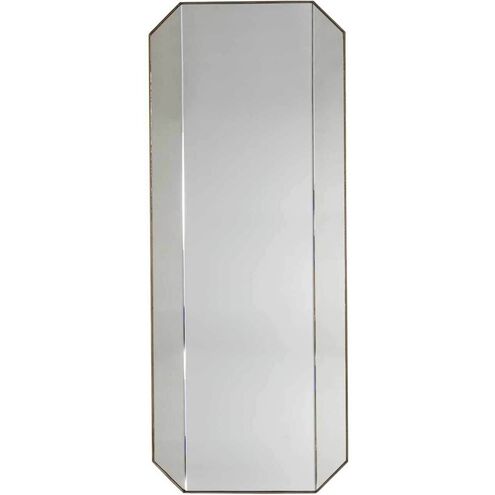 Lacy 60 X 24 inch Brushed Champagne / Regular Mirror / Antique Mirror Mirror