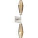 Aalto LED 4.5 inch Beige Silver Indoor Sconce Wall Light in 3000K LED, Optic Rib Bronze, Metallic Beige Silver, Double