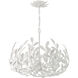 Broche 5 Light 23 inch Matte White Chandelier Ceiling Light