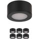 Mini Puck 6 Light 24 Black Puck Lighting Ceiling Light, WAC Limited