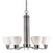 Signature 6 Light 28 inch Brushed Nickel Chandelier Ceiling Light