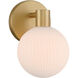 Fenton 1 Light 6 inch Legacy Brass Vanity Light Wall Light