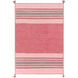 Trenza 120 X 96 inch Pale Pink/Bright Pink/Blush/White/Rose/Dark Brown Rugs, Rectangle