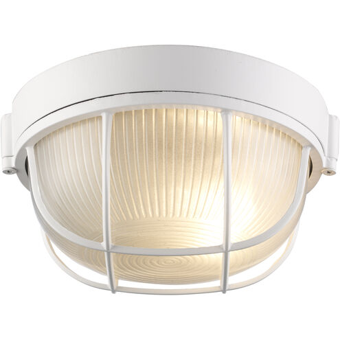 Aria 1 Light 8 inch White Outdoor Bulkhead