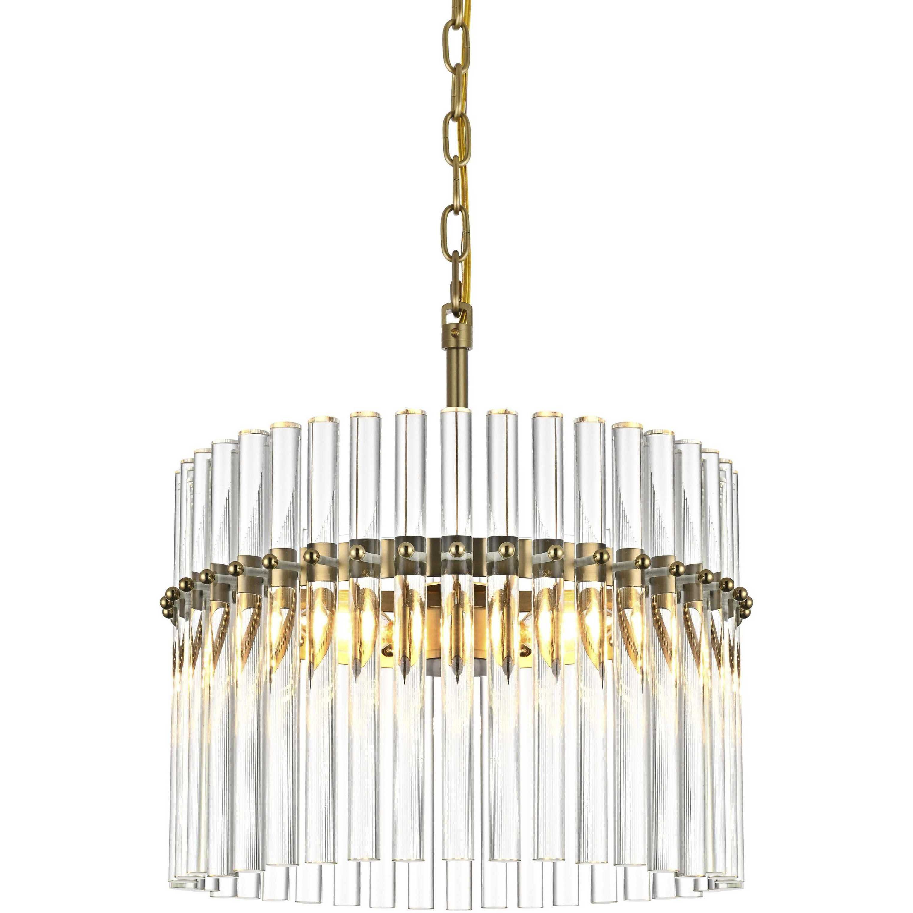 Paulina 3 Light 16 inch Satin Gold Chandelier Ceiling Light