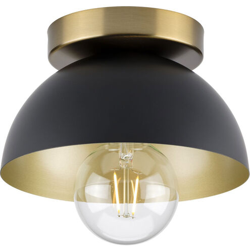 Eva 1 Light 7 inch Matte Black Flush Mount Ceiling Light