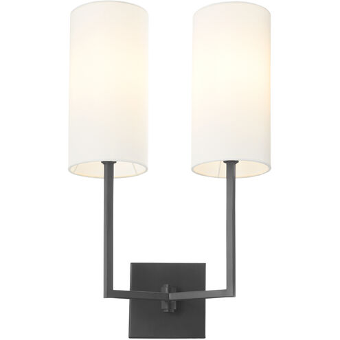 Merrick 2 Light 13 inch Matte Black Wall Sconce Wall Light