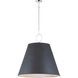 Acoustic 1 Light 30 inch Polished Nickel Single Pendant Ceiling Light