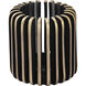 Louver 7.00 inch  X 6.50 inch Candle & Holder