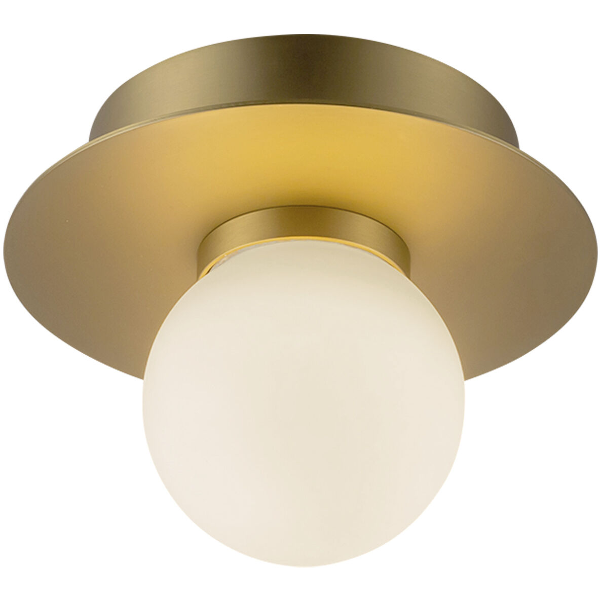 Elixir LED 6 inch Brushed Gold Flush Mount Ceiling Light