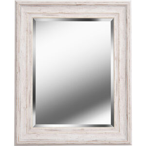 Warren 31 X 25 inch Distressed White Wood Wall Mirror