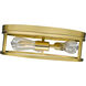 Canada 3 Light 16 inch Gold Flush Mount Ceiling Light