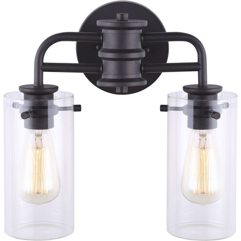 Madison 2 Light 14 inch Oil Rubbed Bronze Vanity Light Wall Light
