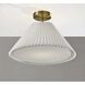 Scarlet 17 inch Antique Brass Flush Mount Ceiling Light