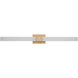 Fentress LED 36 inch Satin Brass Vanity Light Wall Light
