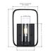 Kineo 1 Light 6 inch Black ADA Wall Sconce Wall Light
