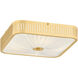 Henri 4 Light 14.5 inch Aged Brass Semi Flush Ceiling Light