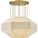 Lisa McDennon Lyla 6 Light 32.25 inch Lacquered Brass Chandelier Ceiling Light, Drum
