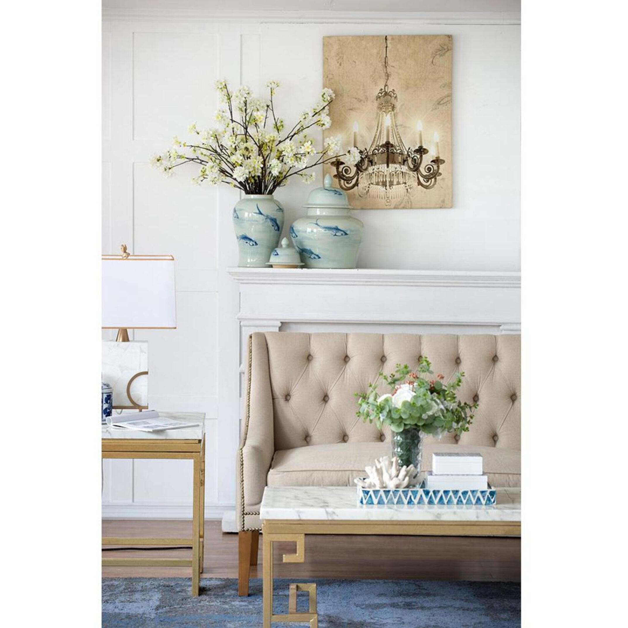 Koi 18.9 X 9.4 inch Vase