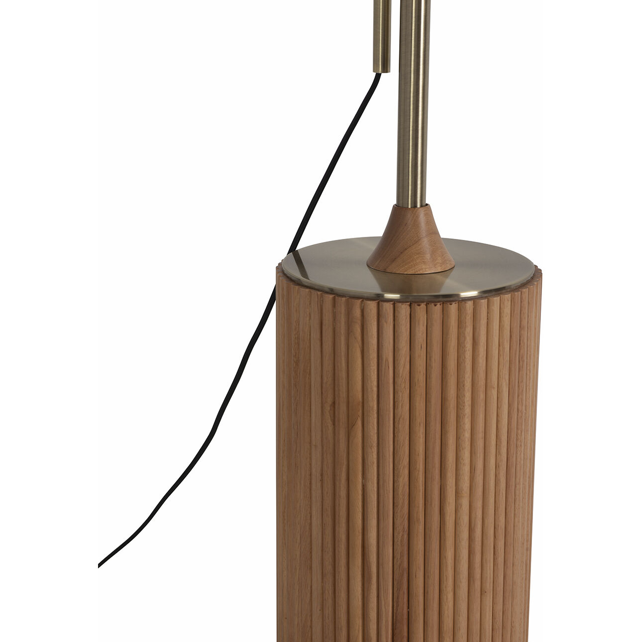 Tambo 86 inch 23.00 watt Natural Ash and Weathered Brass Arc Floor Lamp Portable Light
