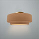 Radiance Collection - Tier 1 Light 12 inch Adobe Semi-Flush Ceiling Light, Form+Finish+Function