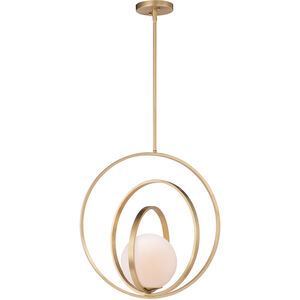 Coronet 1 Light 21 inch Satin Brass Single Pendant Ceiling Light