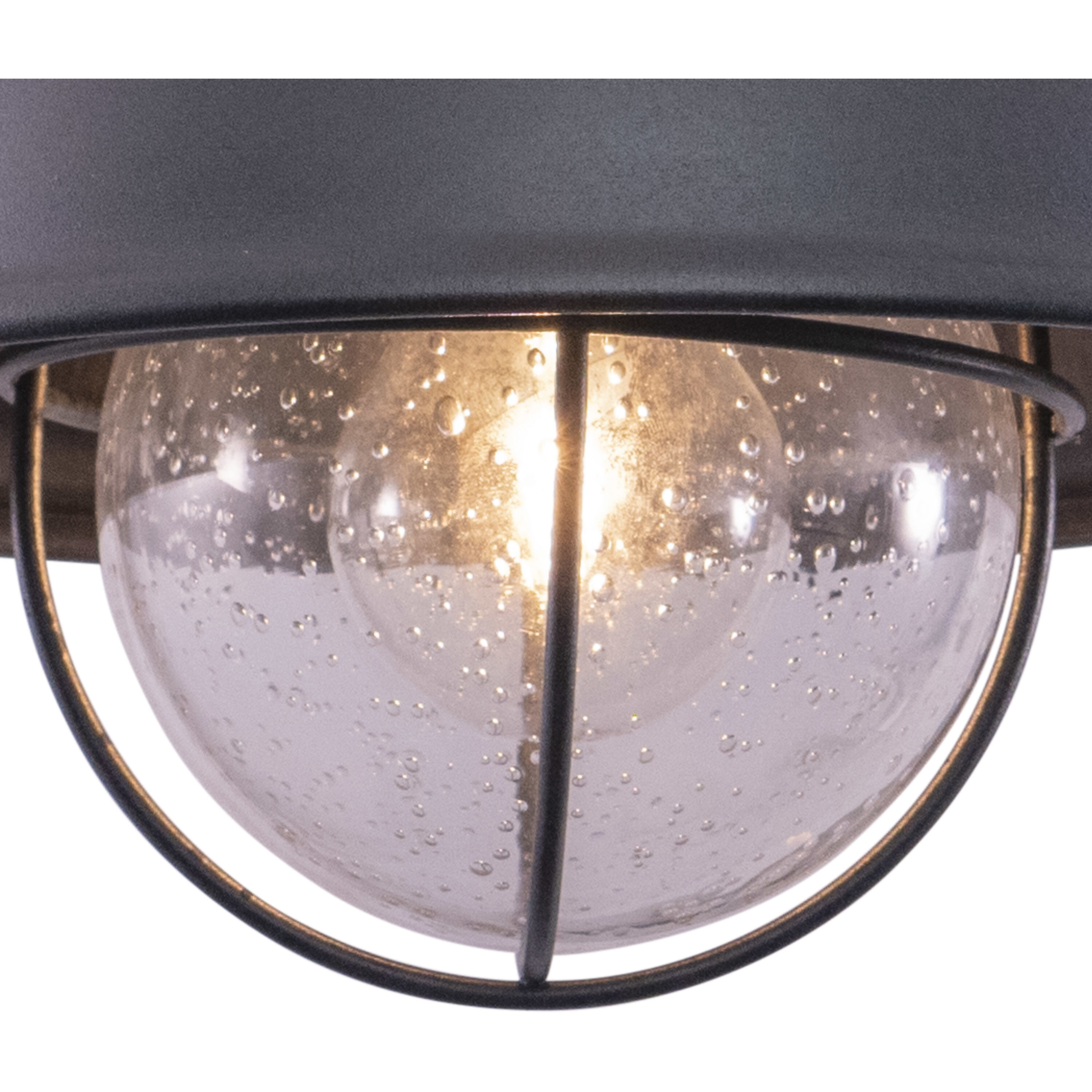 Harwich LED 10 inch Textured Gray Outdoor Ceiling