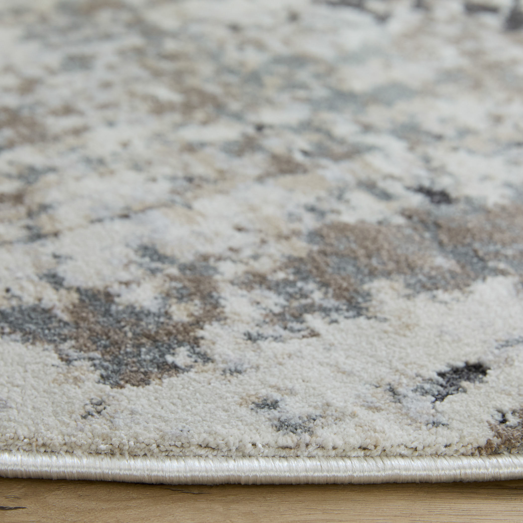 Hadim Black/Grey Rug in 7 Round