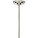 Artemis 2 Light 46.75 inch Polished Nickel Pendant Ceiling Light in Alabaster Glass