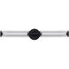 Braga LED 27.88 inch Black Bath Vanity Light Wall Light